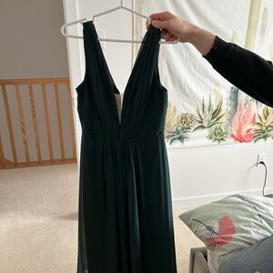 Jenny Packham Emerald Backless Gown